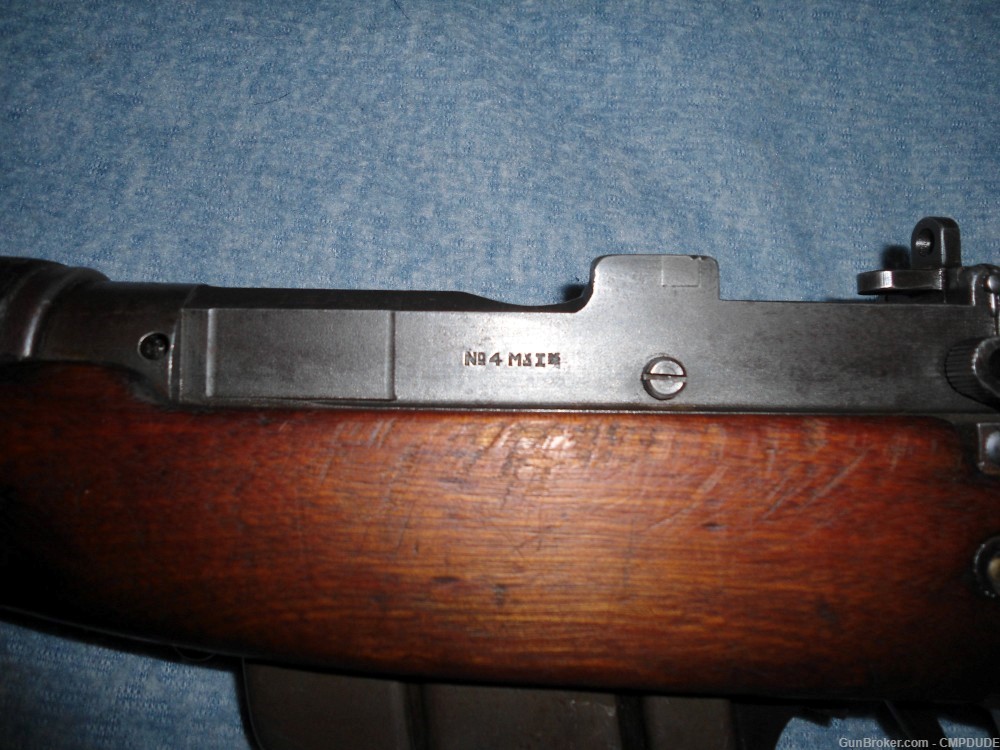 1943 U.S. Property marked Savage No.4 Mk.1*Enfield SMLE rifle .303 British -img-1