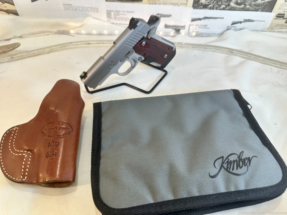 KIMBER MICRO 9  9MM W CRIMSON TRACE LASER PENNY AUCTION! -img-0