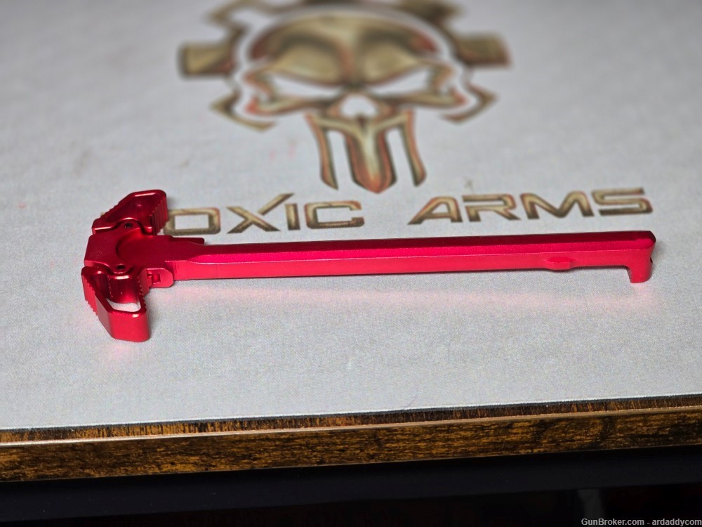 AR 15 Red Ambi Charging Handle AR15 Dual Ambidextrous RAPTOR style-img-0
