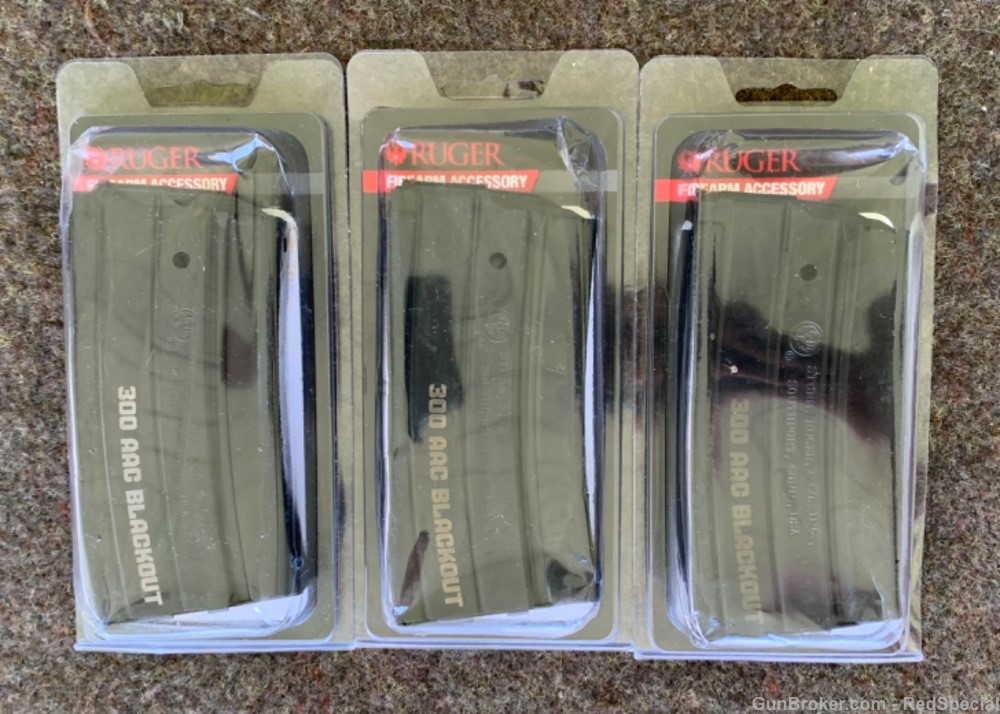 Ruger Mini 14 300 AAC BO factory magazines - 20 round - lot of 3-img-0