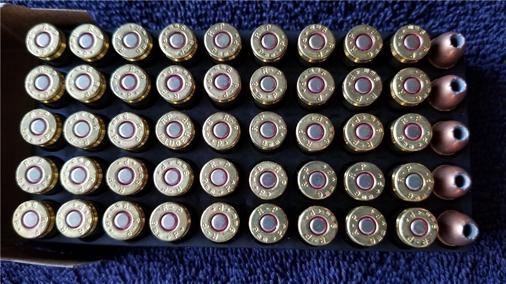 RARE REMINGTON 9MM LUGER +P+ ammo 1 box of 50 rounds.-img-1
