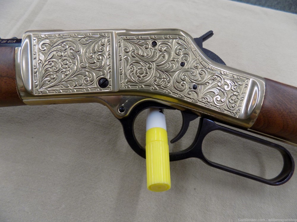 Henry Big Boy Deluxe, Brass Engravings .357 Magnum Octagon BBL,-img-8