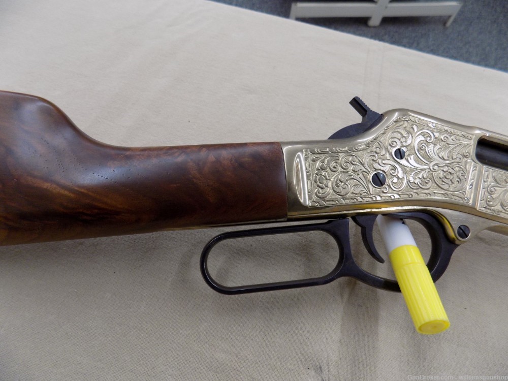 Henry Big Boy Deluxe, Brass Engravings .357 Magnum Octagon BBL,-img-2