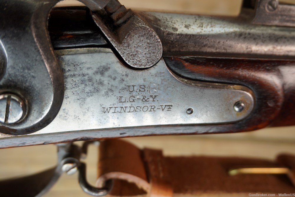 Springfield Special Mod 1861 58 rifle Lamson Goodnow & Yale Co Windsor VT -img-9