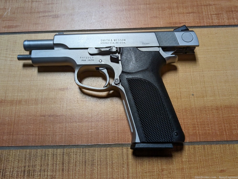 S&W Model 1076 10mm with decocker Smith & Wesson 3rd gen stainless -img-15