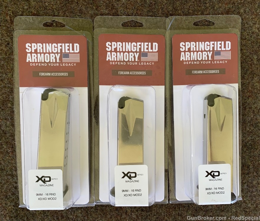 Springfield Armory XD series 16 rd 9 mm magazines - lot of 3-img-0