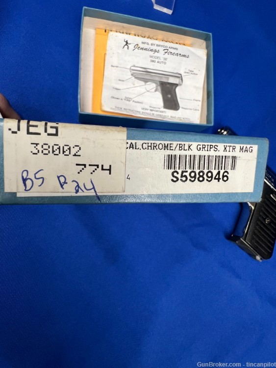 Jennings Bryco 38 .380 Pistol no reserve penny auction-img-5