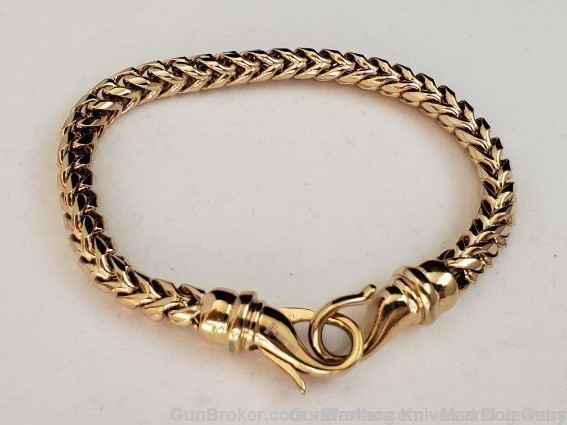 ITALGEM STEEL Men's IP Yellow Gold Steel Chain Bracelet. SMB150. *REDUCED*-img-1