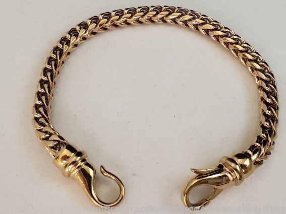 ITALGEM STEEL Men's IP Yellow Gold Steel Chain Bracelet. SMB150. *REDUCED*-img-2