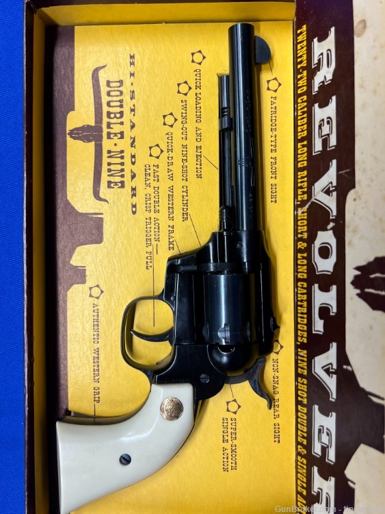 High Standard Double 9 Revolver .22 LR no reserve penny auction -img-6