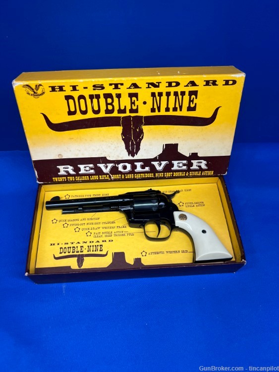 High Standard Double 9 Revolver .22 LR no reserve penny auction -img-0
