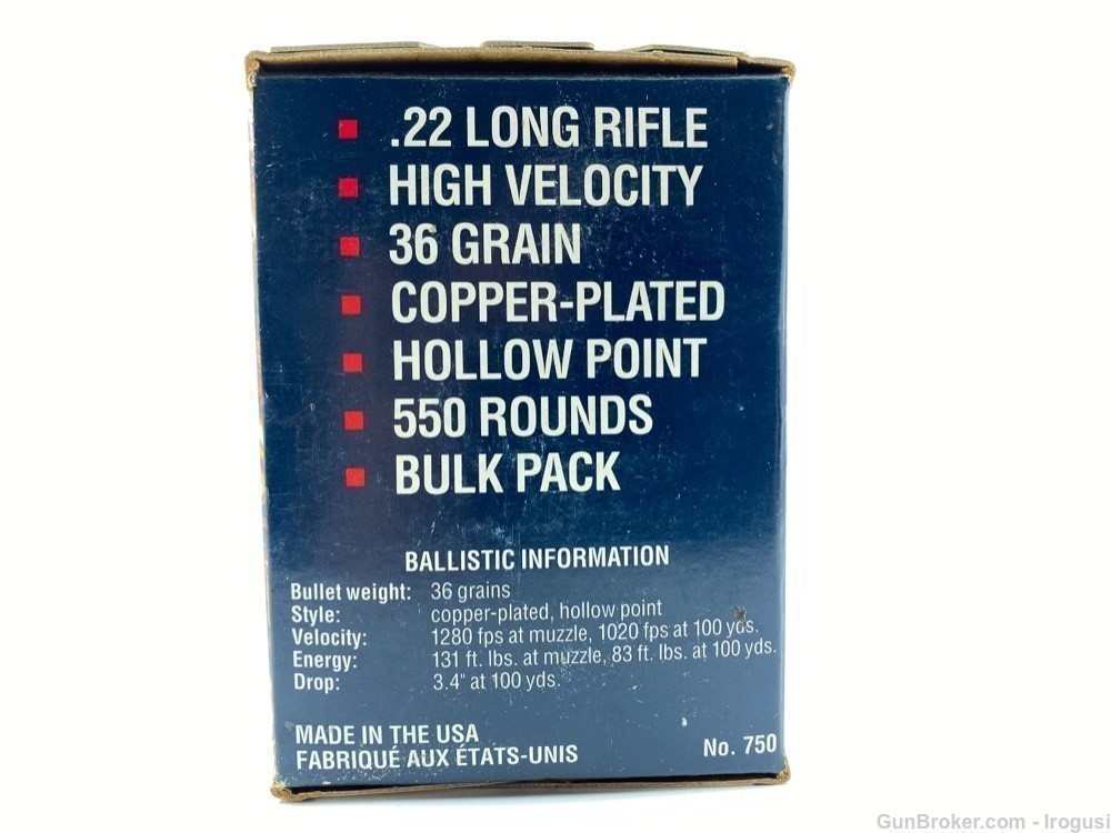 1999 Federal .22 LR Copper Plated Hollow Point 550 Rounds-img-5