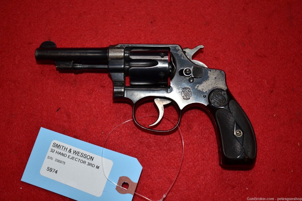 Smith & Wesson 32 Hand Ejector 3rd Model, C&R, Nice, PENNY START!-img-12