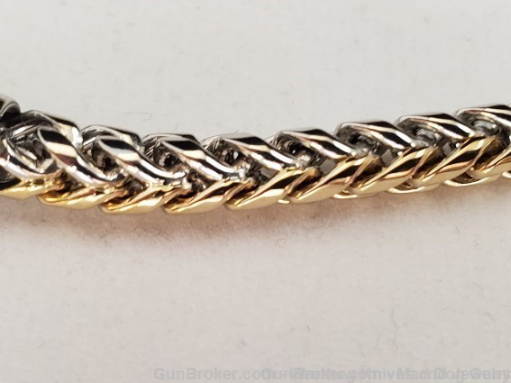 ITALGEM STEEL Mens Two Tone Steel & IP Gold Chain Bracelet.SMB152.*REDUCED"-img-1