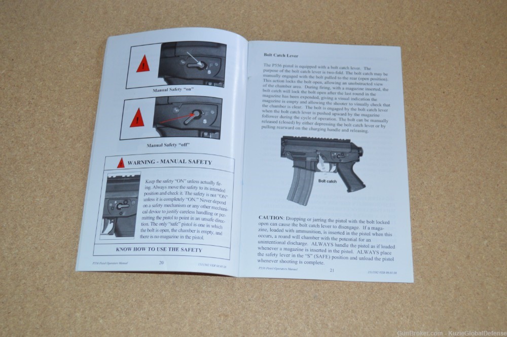 Sig Sauer P556 Pistol| Sig 556 Pistol Manual-img-1