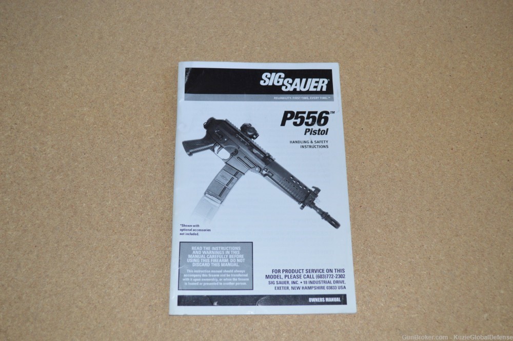 Sig Sauer P556 Pistol| Sig 556 Pistol Manual-img-0