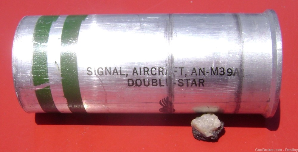 Live AN-M39 A1 Green Double Star Signal Flare 37mm-img-0