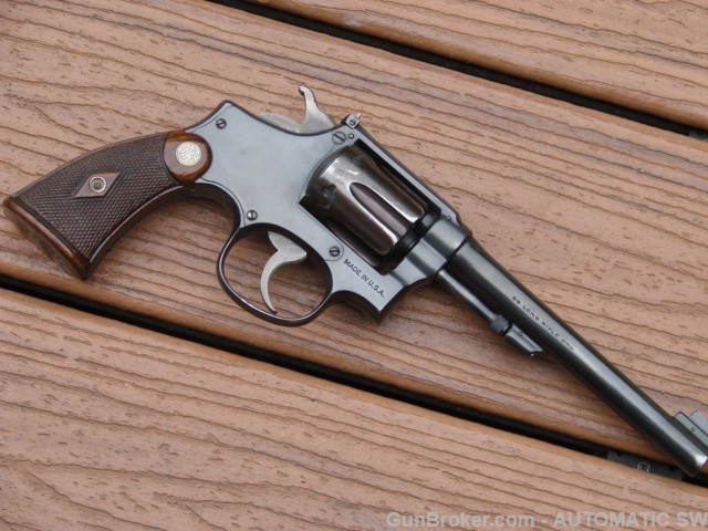 Smith Wesson Outdoorsman 6" 1931-1940 1st Model k22 Pre War S&W-img-22