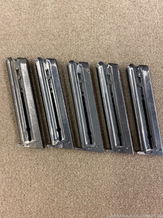 5 Smith Wesson Model 41 Magazines S&W Mags Steel Followers-img-0