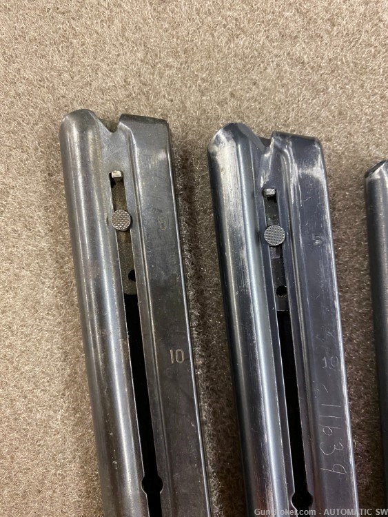 5 Smith Wesson Model 41 Magazines S&W Mags Steel Followers-img-1