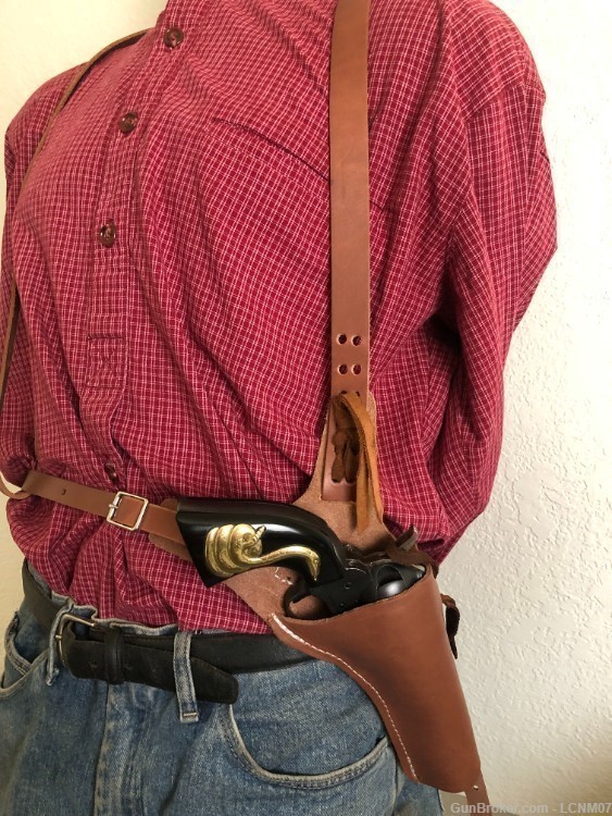 Doc Holliday inspired Huckleberry Shoulder Holster Fits Colt SAA 1873-img-1