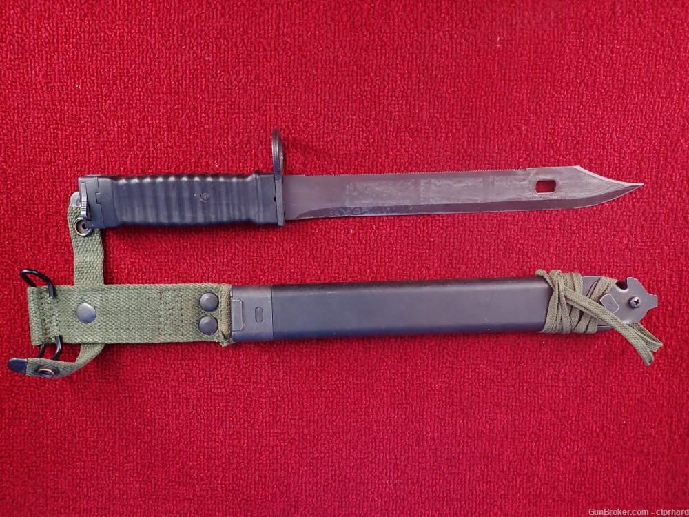 Very Rare German Eikhorn KCB-77 M1/L Long Bayonet Made by AES, Solingen -img-0