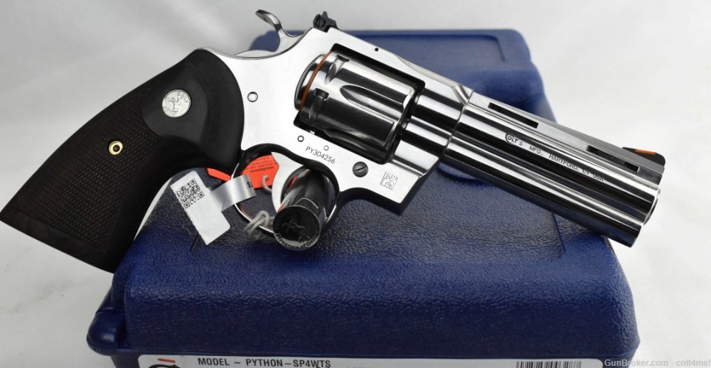 Colt Python Stainless 357 Magnum Revolver 4"  SP4WTS BRAND NEW -img-1