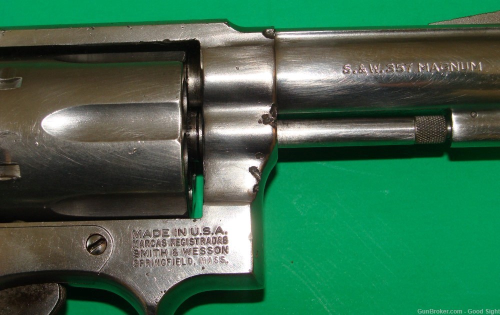 SMITH & WESSON MODEL 65 -3 3" BARREL .357MAG STAINLESS STEEL ROUND BUTT-img-6