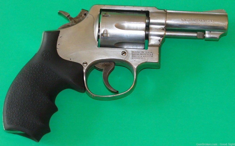 SMITH & WESSON MODEL 65 -3 3" BARREL .357MAG STAINLESS STEEL ROUND BUTT-img-1