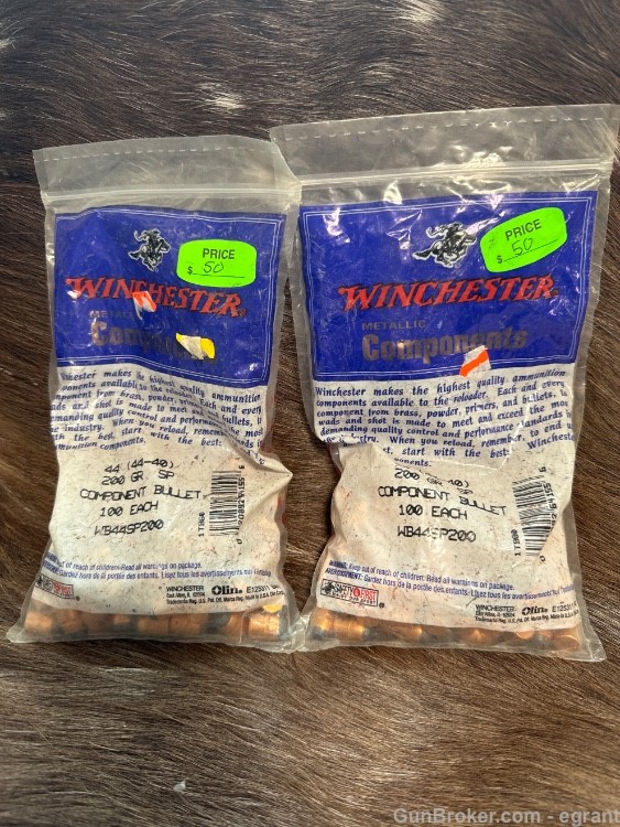 Bullets #12 Winchester 44 Cal (44-40) 2 bags-img-0