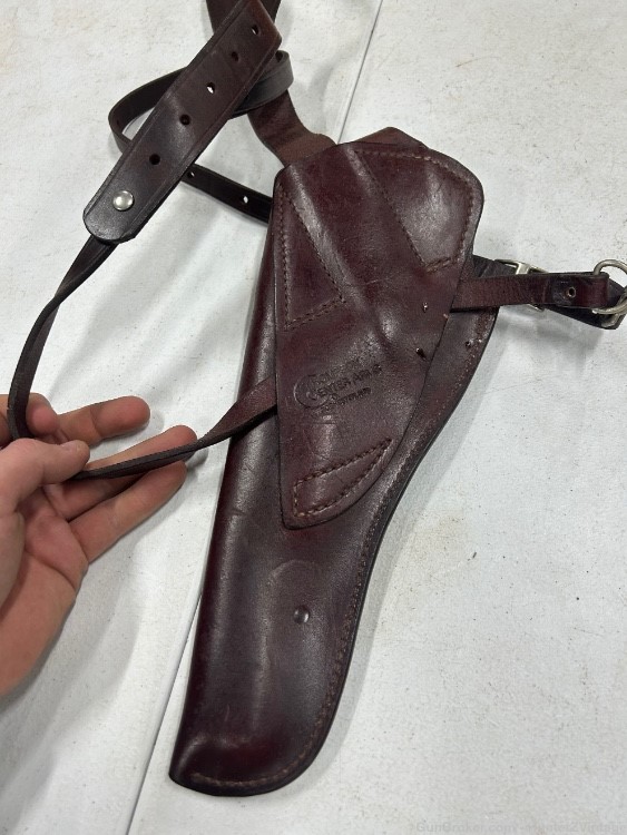 Thompson Center Contender Holster & Straps Leather Right Hand-img-4