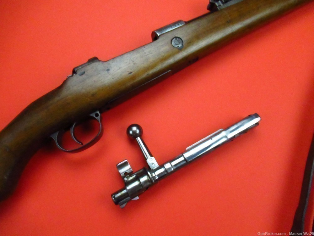 Very rare 1908 DWM BERLIN WWII German Gewehr 98 rifle 8mm Mauser K98 Gew98-img-86