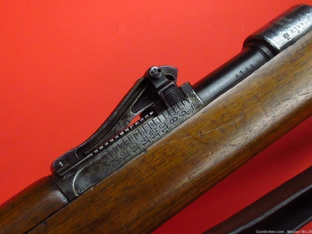 Very rare 1908 DWM BERLIN WWII German Gewehr 98 rifle 8mm Mauser K98 Gew98-img-36