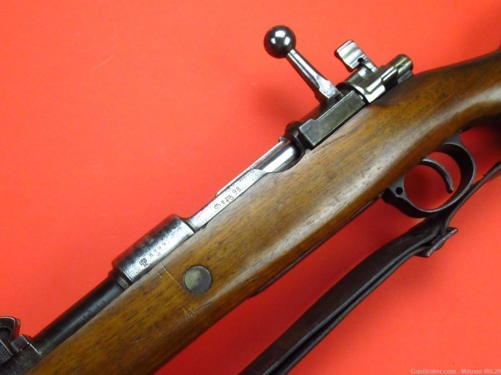 Very rare 1908 DWM BERLIN WWII German Gewehr 98 rifle 8mm Mauser K98 Gew98-img-41