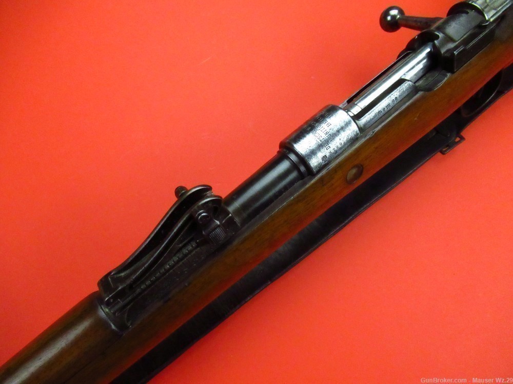 Very rare 1908 DWM BERLIN WWII German Gewehr 98 rifle 8mm Mauser K98 Gew98-img-46