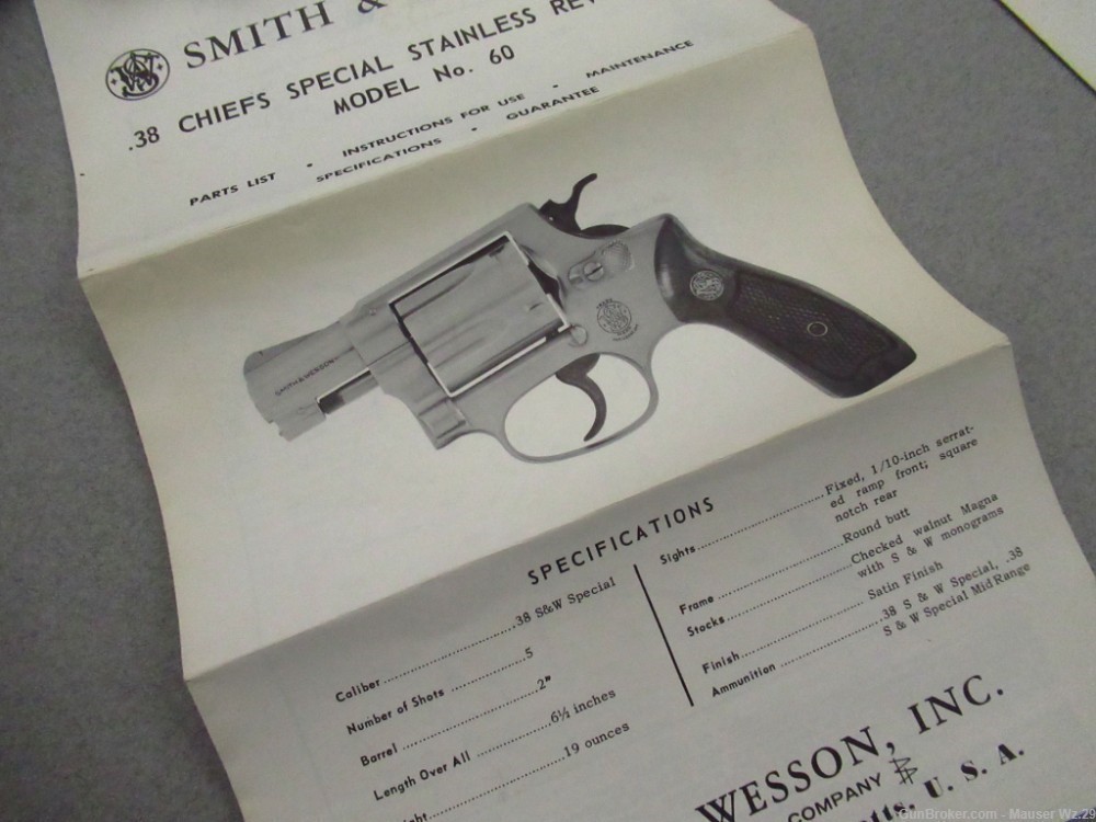 Very rare 1966 2" MODEL 60 Smith & Wesson Revolver Chiefs Special 38 S&W 36-img-87