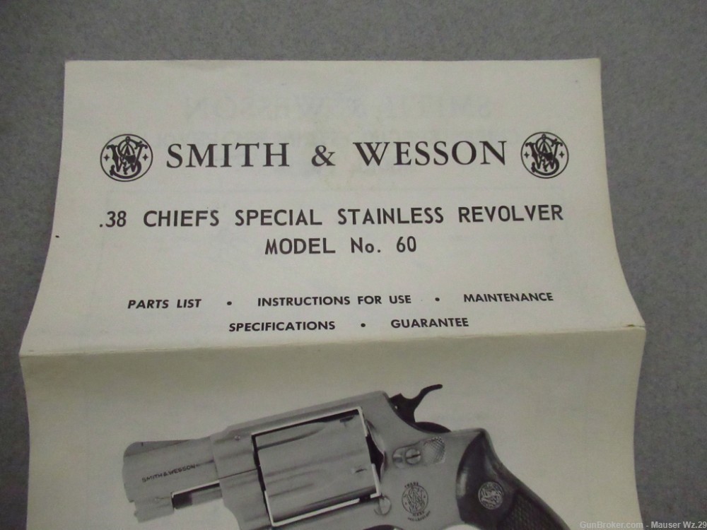 Very rare 1966 2" MODEL 60 Smith & Wesson Revolver Chiefs Special 38 S&W 36-img-86