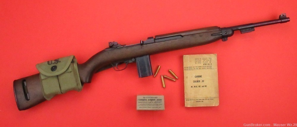 Nice 1944 USGI M1 UNDERWOOD Carbine .30 1903 1911 Colt US Garand-img-0