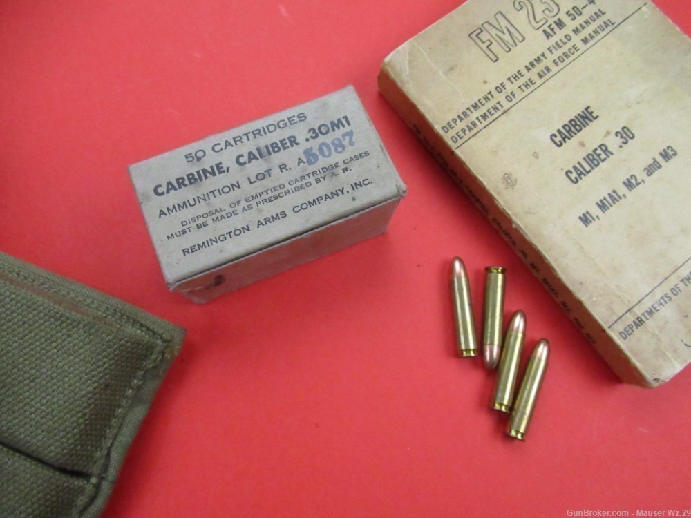 Nice 1944 USGI M1 UNDERWOOD Carbine .30 1903 1911 Colt US Garand-img-122