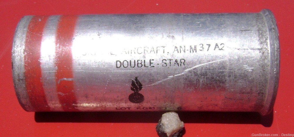 Live AN-M37 A2 Red Double Star Signal Flare 37mm-img-0