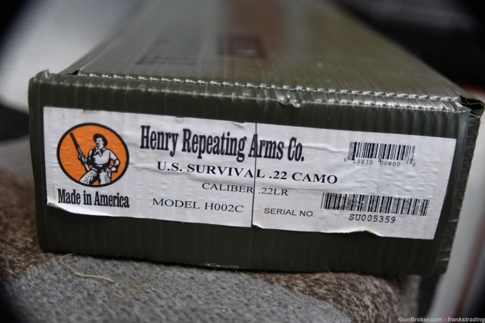 Henry U.S. Survival rifle in Camo 22 LR as NEW 2 Mags w/Box-img-13