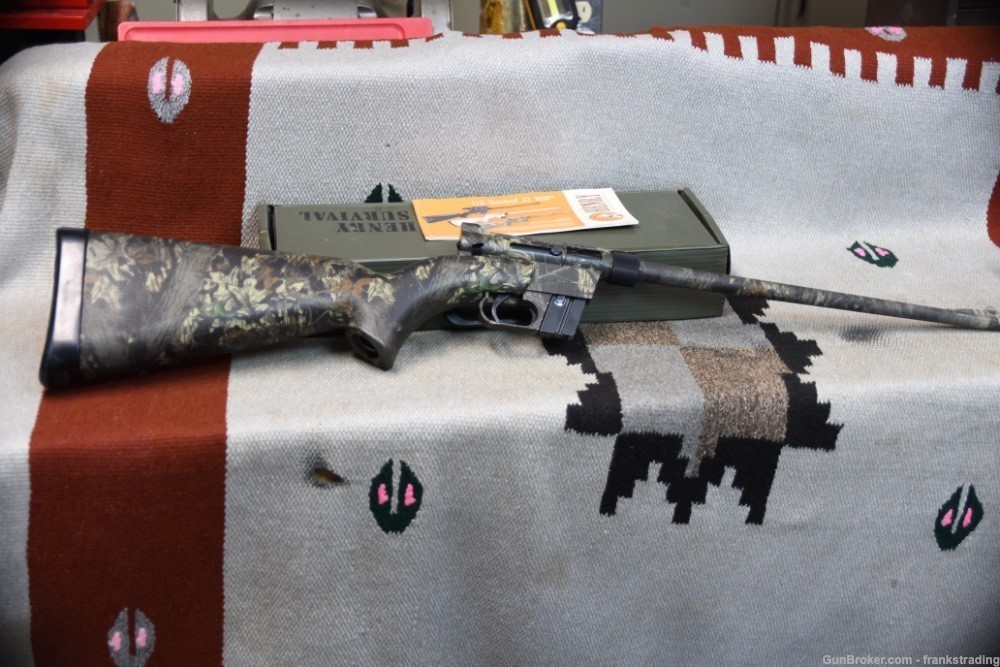 Henry U.S. Survival rifle in Camo 22 LR as NEW 2 Mags w/Box-img-7