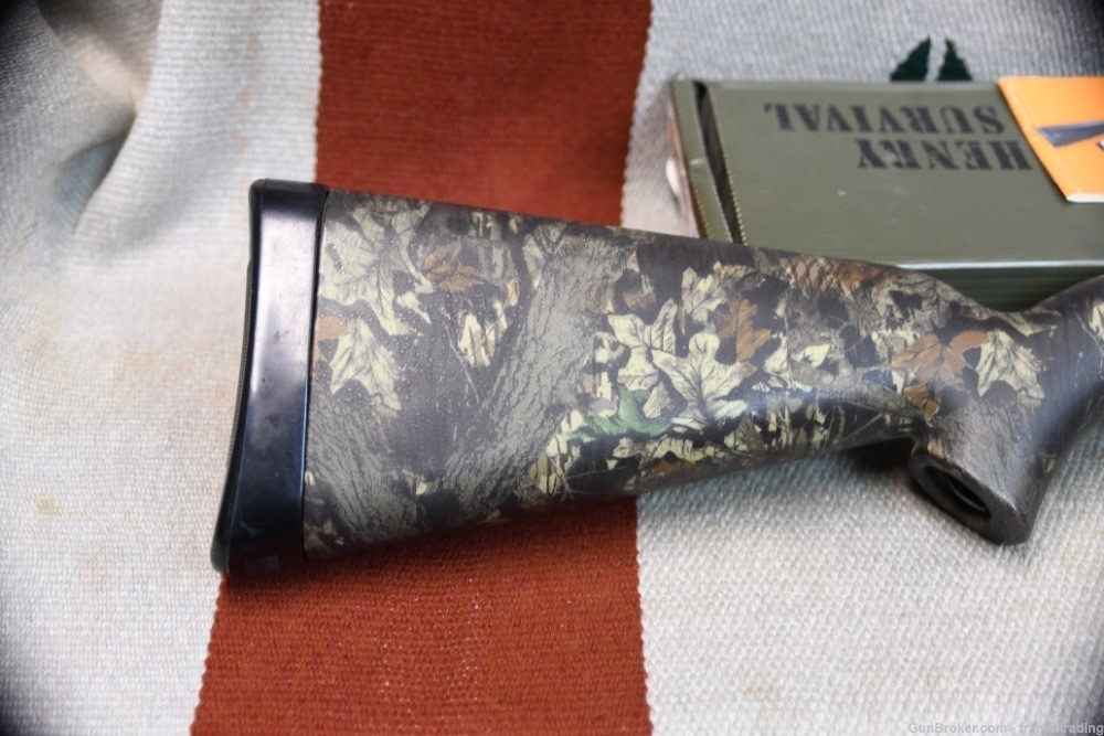 Henry U.S. Survival rifle in Camo 22 LR as NEW 2 Mags w/Box-img-8