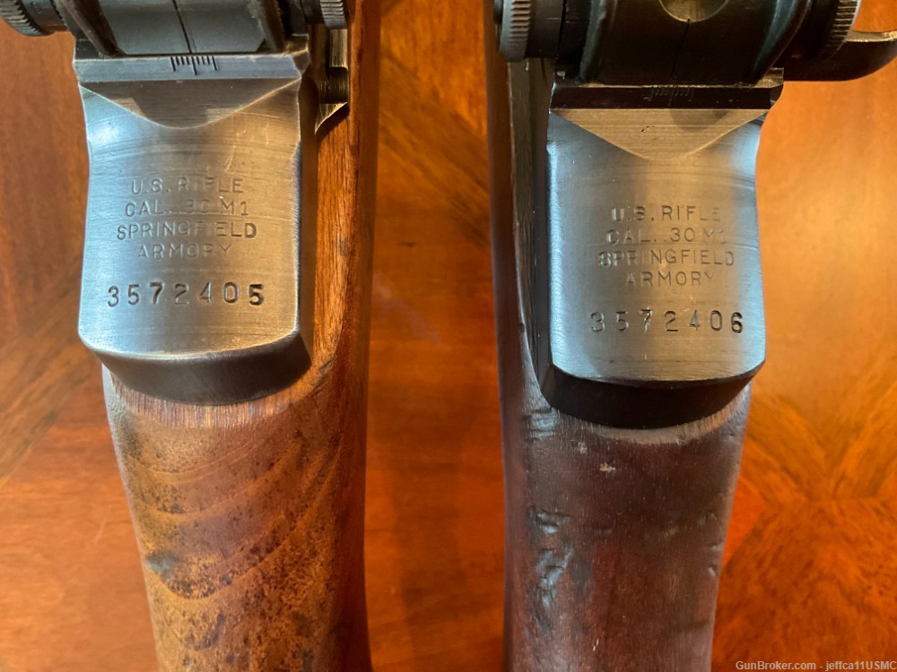 M1C Garand Springfield, Consecutive Pair.  Ultra Rare.C&R. CMP Original-img-9