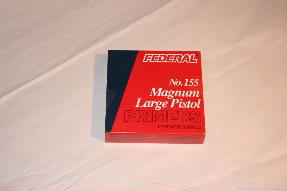 100  Federal Large Magnum Pistol Primers-img-0