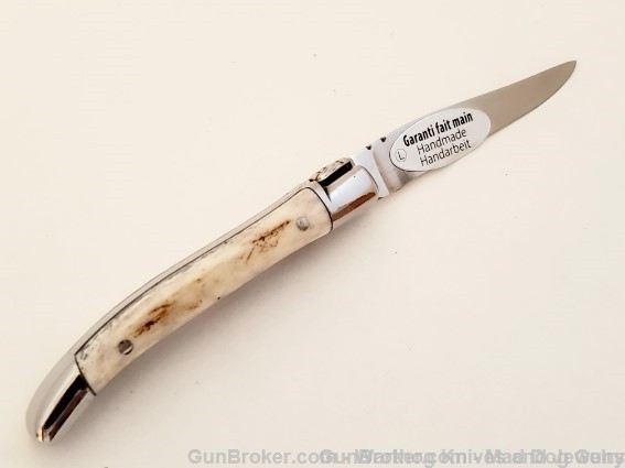 LAGUIOLE en AUBRAC Folding Knife. Deer Antler.L95.-img-2