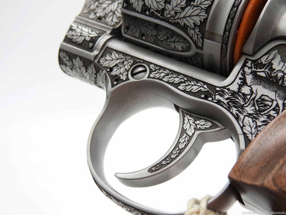 New! Oak Forest Collectible Stunning Custom Engraved Colt Python 6" 357 MAG-img-32
