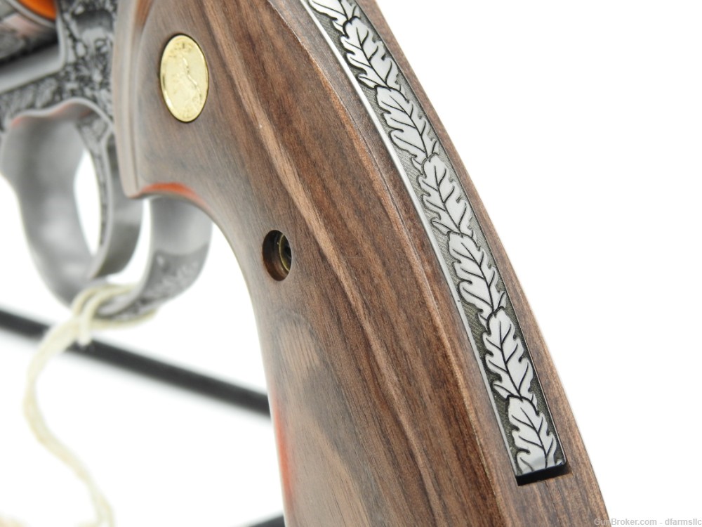 New! Oak Forest Collectible Stunning Custom Engraved Colt Python 6" 357 MAG-img-11