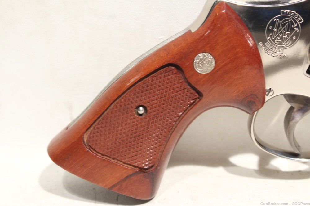 Smith & Wesson 57 No Dash 41 Mag 6 inch Factory Nickel-img-1