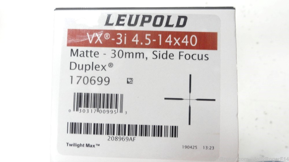 Leupold VX-3i VX3i 4.5-14x40 30mm Rifle Scope w/Duplex Reticle/Side Focus-img-1